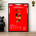 Harry Kane Bayern Poster – Ballon d'Or 2026, im Wohnzimmer