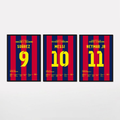 MSN Triple 2015 Bundle Fußball Poster mit Rahmen