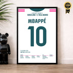 Mbappé Real Madrid Poster – 2:1 im Clásico bei Barca, im Wohnzimmer