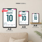 Mbappé Real Madrid Poster – 2:1 im Clásico bei Barca, in A2, A3 und A4