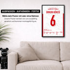 Ferdi X Orkun WM 2026 Quali - 1+1 Set Fußball Poster mit Rahmen
