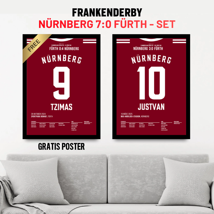Nürnberg 7:0 Fürth - 1+1 Set