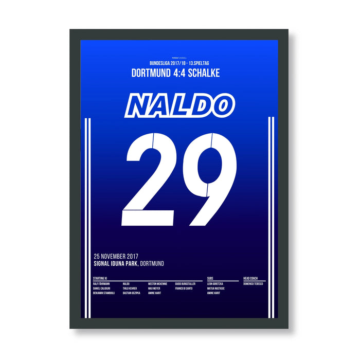 Naldo becomes Schalke's derby hero in 4-4 draw in Dortmund