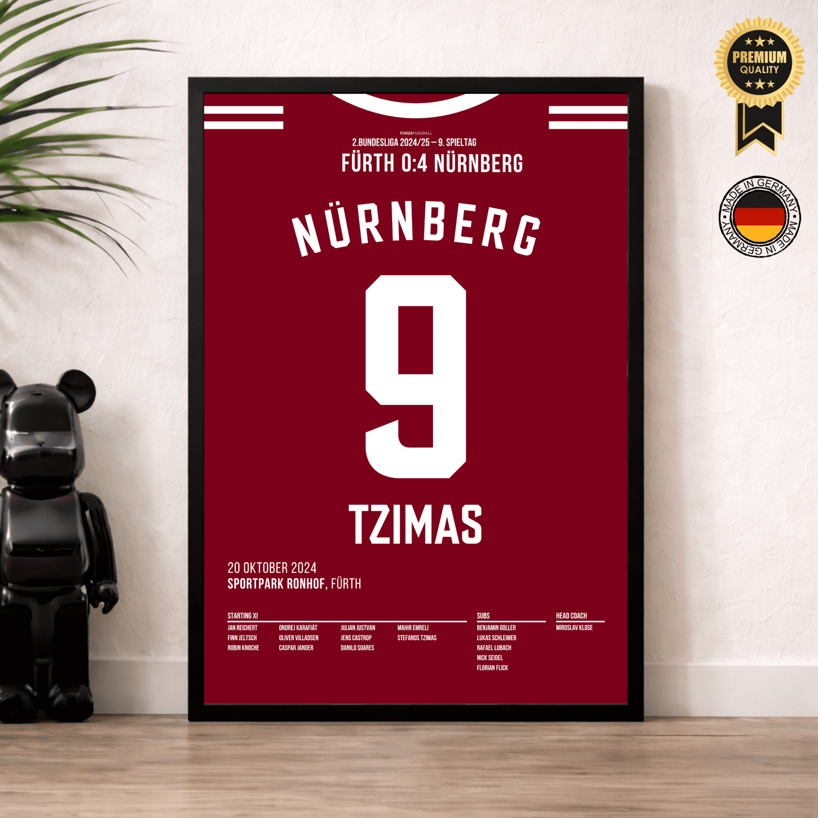 Derbyheld Tzimas – Doppelpack beim 4:0 in Fürth