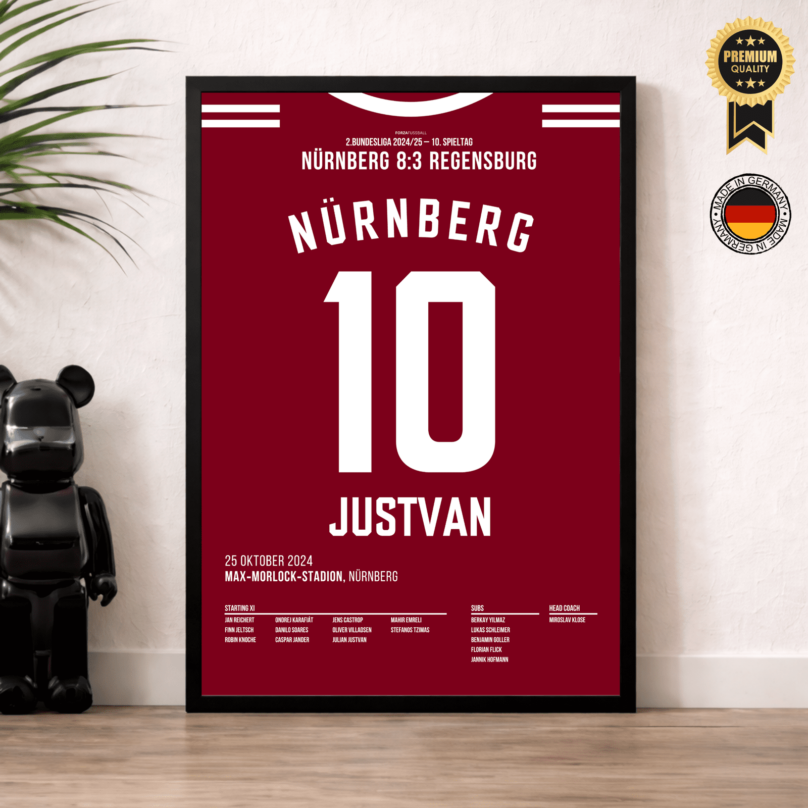 Justvan mit Hattrick beim 8:3 Sieg über Regensburg
