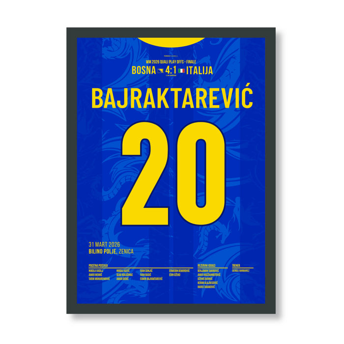 Bajraktarevic converts the final penalty kick for World Cup qualification against Italy