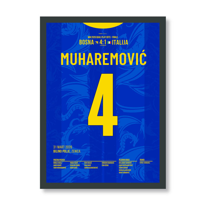 Muharemovic with a monster performance vs Italy