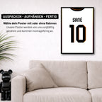 Leao - Osimhen - Sané Bundle Fußball Poster mit Rahmen