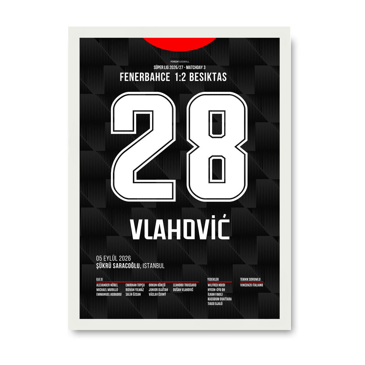Vlahović wins the Kadiköy derby for Besiktas