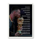 Lionel Messi GOAT 1+1 Set Fußball Poster mit Rahmen