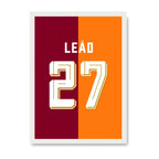 Leao - Osimhen - Sané Bundle Fußball Poster mit Rahmen