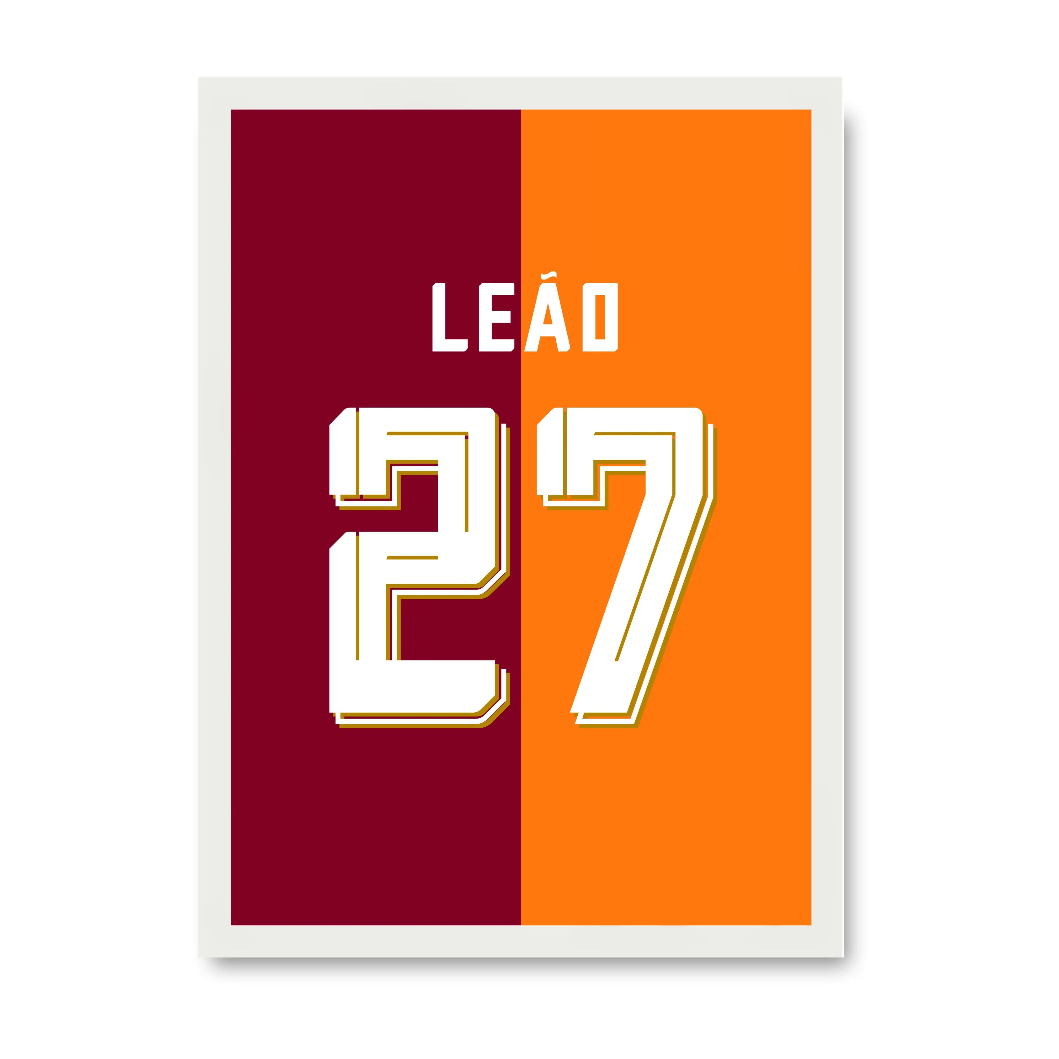 Leao - Osimhen - Sané Bundle Fußball Poster mit Rahmen