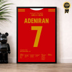 Adeniran LASK Poster im Wohnzimmer