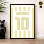 Marco Asensio Fener Poster Away 2026/27 im Wohnzimmer