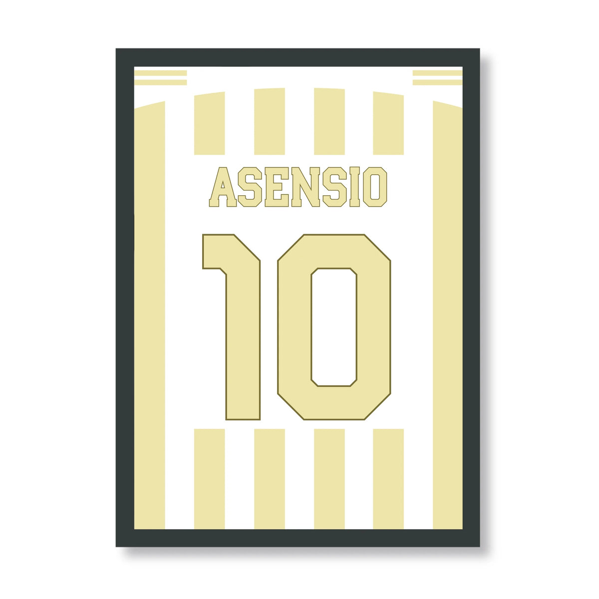 Marco Asensio Fener Poster Away 2026/27, schwarzer Rahmen