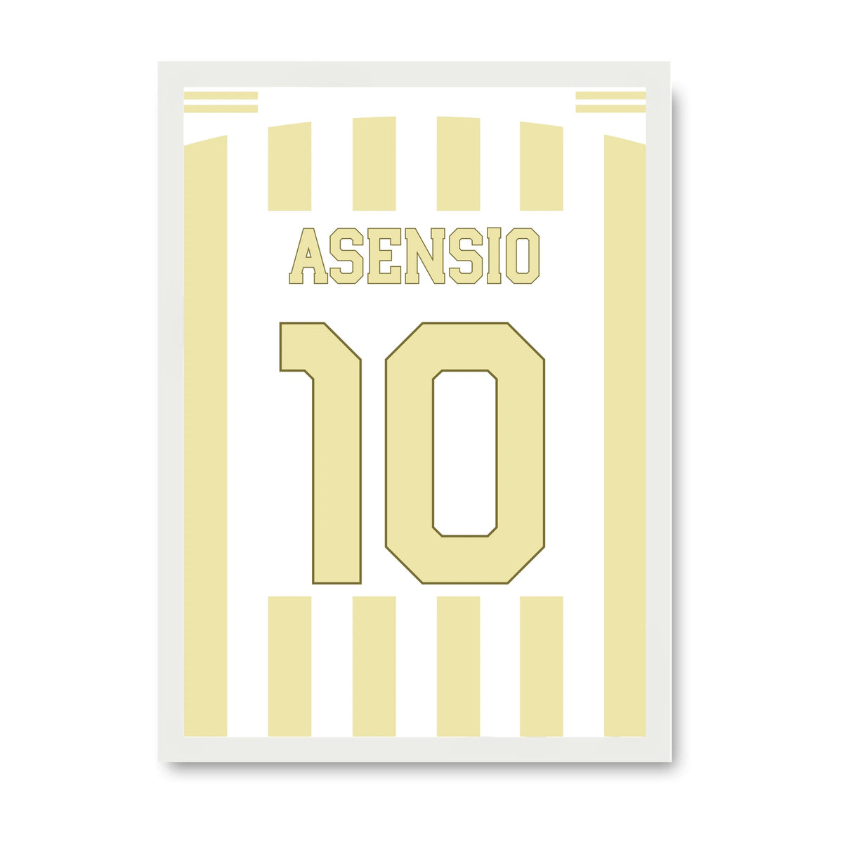 Marco Asensio Fener Poster Away 2026/27, weisser Rahmen