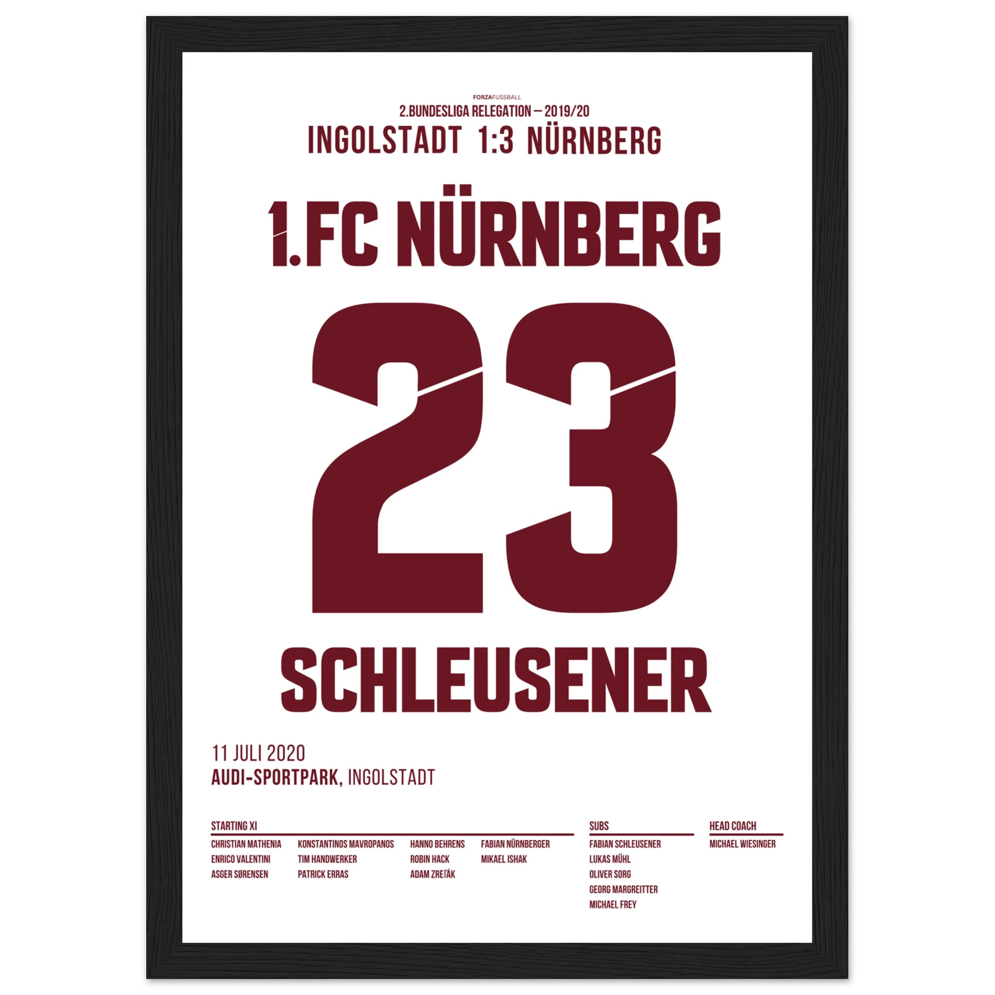Schleusner 90+6 - rettet den Club in der Relegation