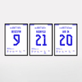 Real Madrid UCL 22 Bundle Fußball Poster mit Rahmen