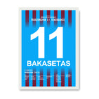 Bakasetas schießt Fenerbahce mit 2 Toren in der Meistersaison ab Fußball Poster mit Rahmen