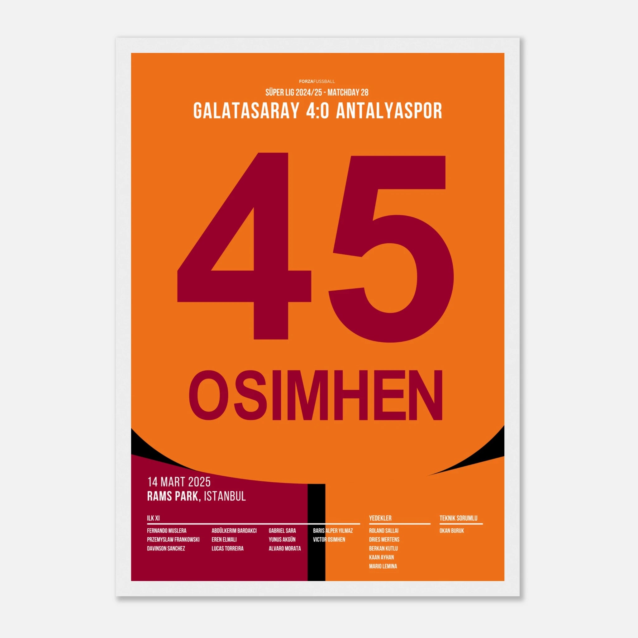 Osimhen´s erster Hattrick für Galatasaray