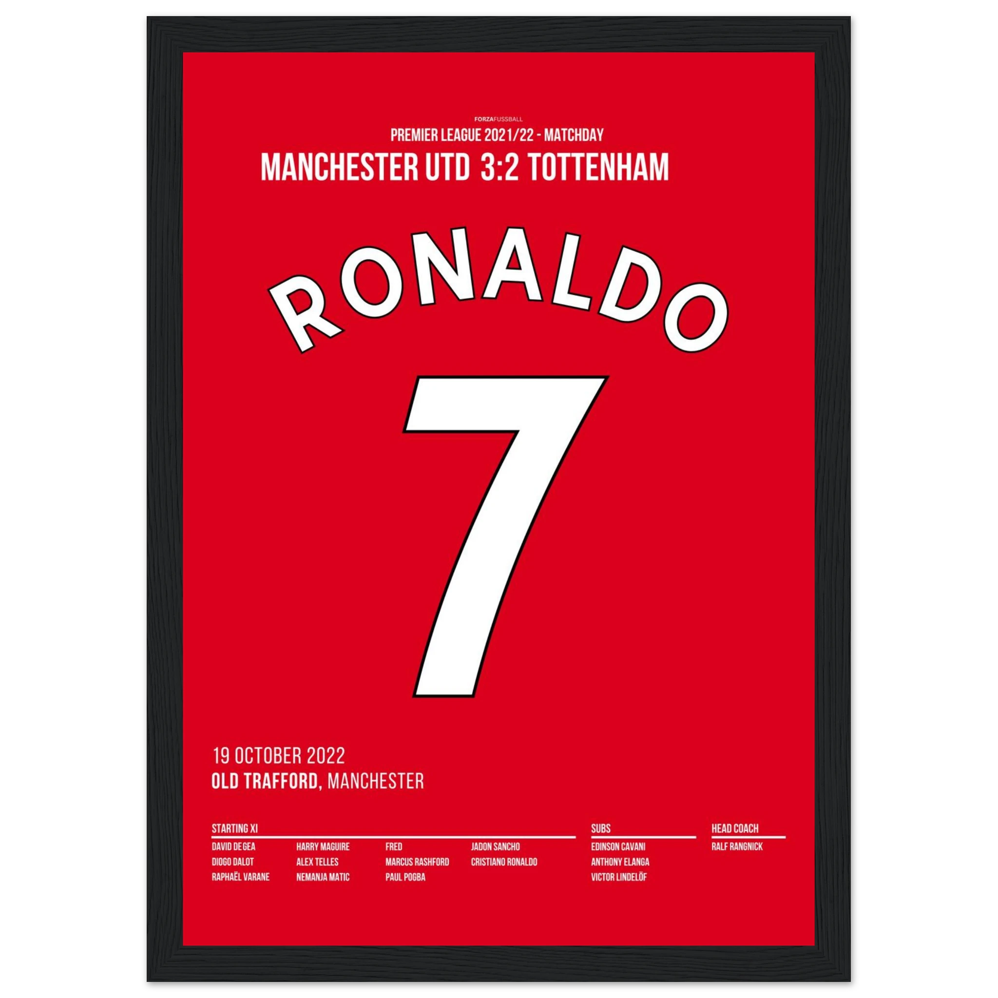 Ronaldo rettet ManU per Hattrick gegen Tottenham