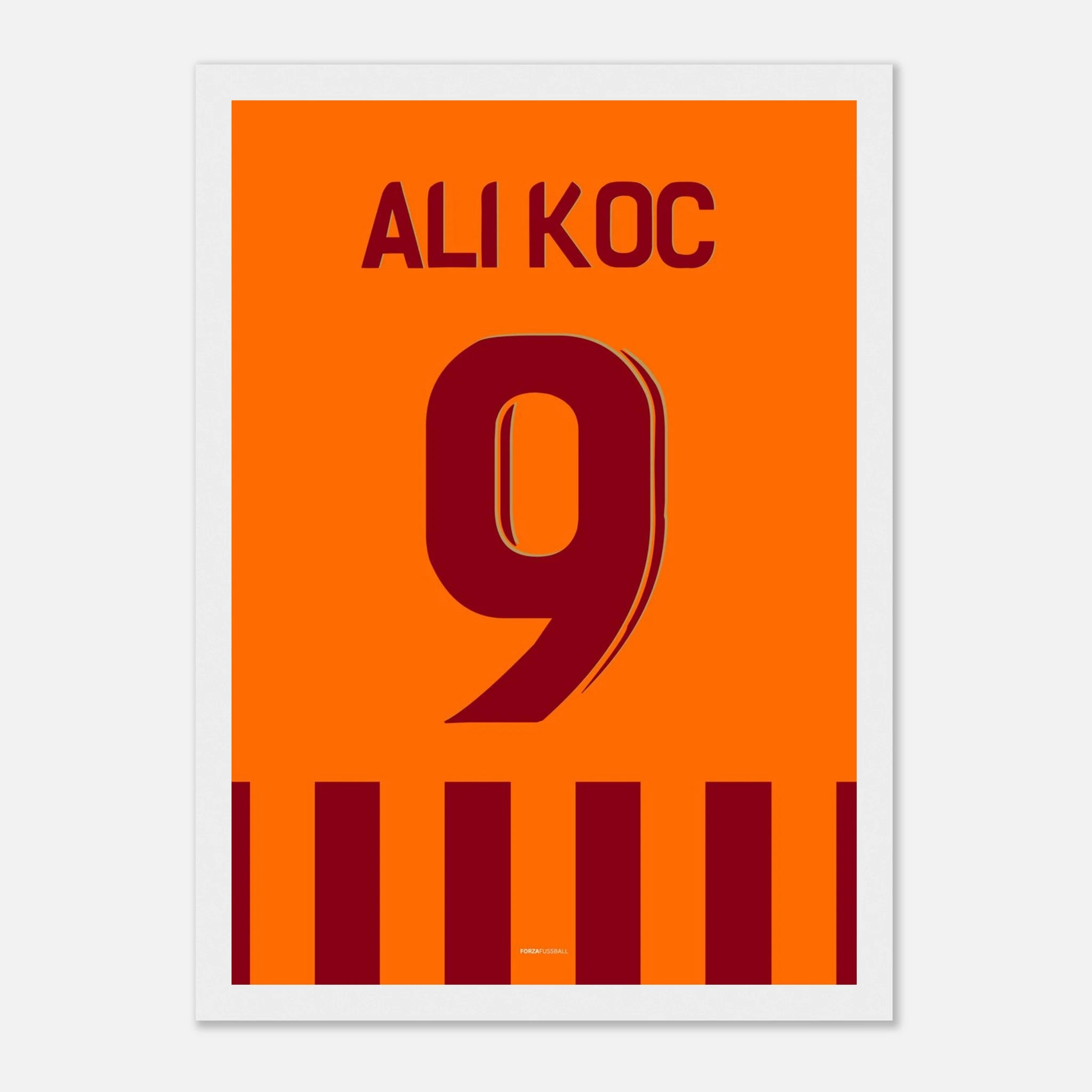 Mauro Icardi feiert Ali Koc Fußball Poster mit Rahmen