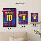 Ronaldinho Barca Poster in A2, A3 und A4