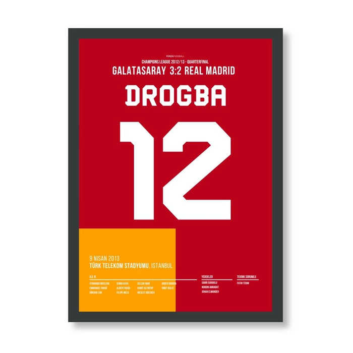 Drogba's Backheel Goal Leads Gala to Victory Over Real Madrid