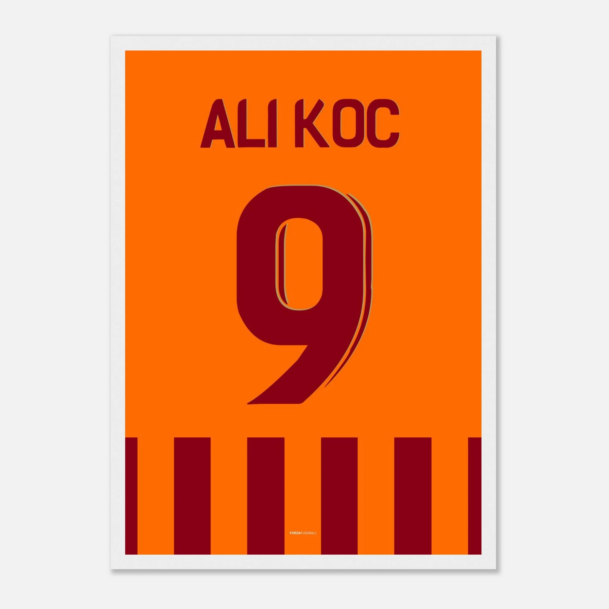 Mauro Icardi feiert Ali Koc Fußball Poster mit Rahmen