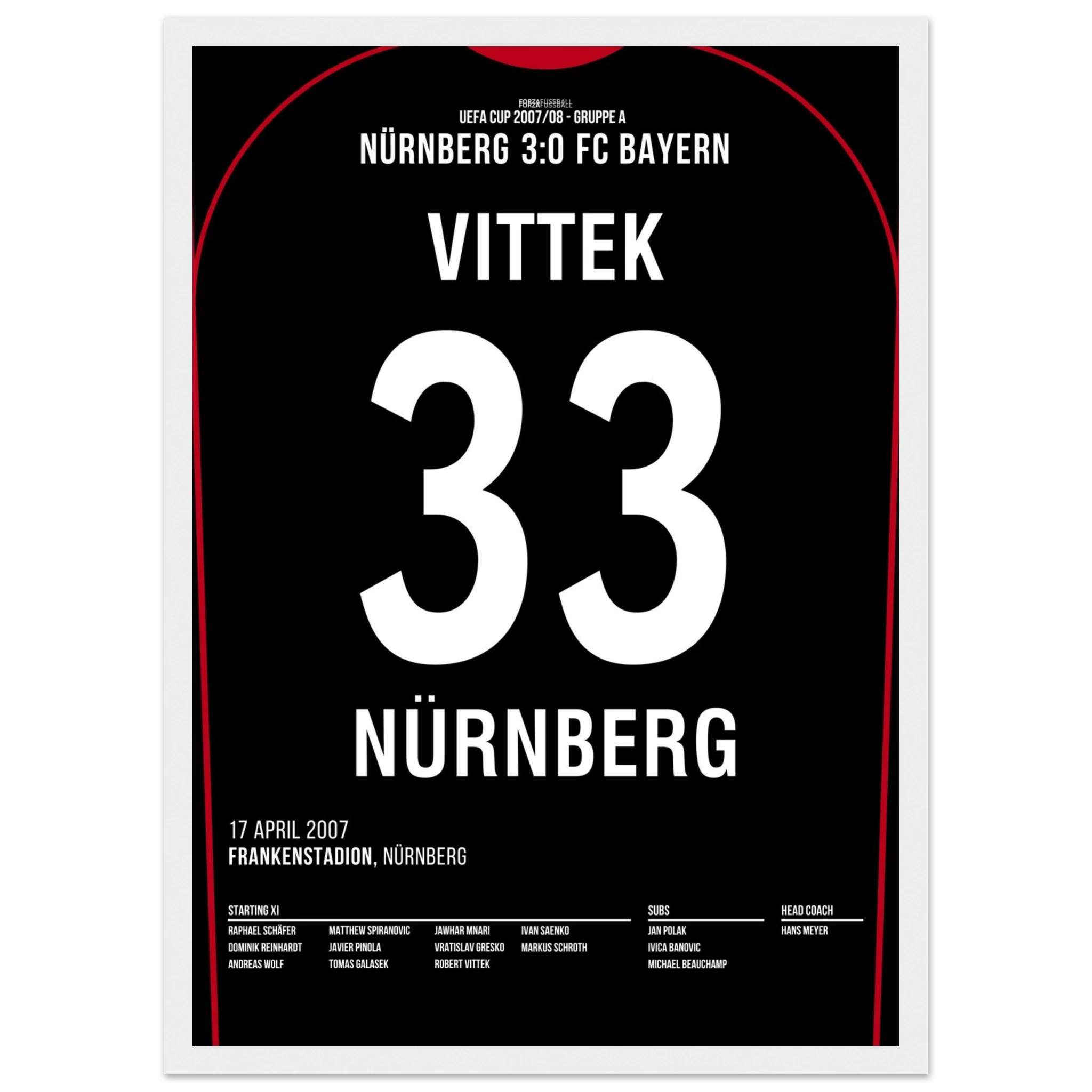 Robert Vittek war dabei! FCN 3 - Bayern 0
