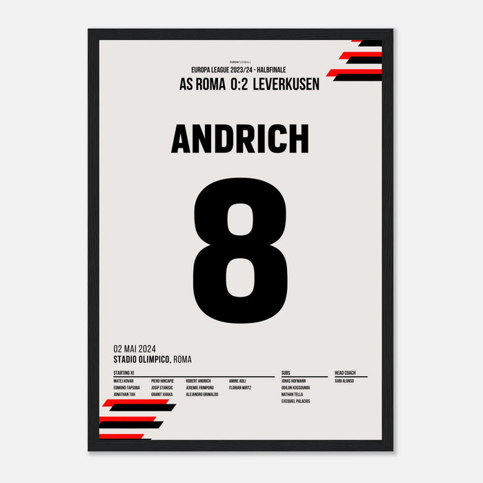 Andrich with dream goal against Rome in the Europa League