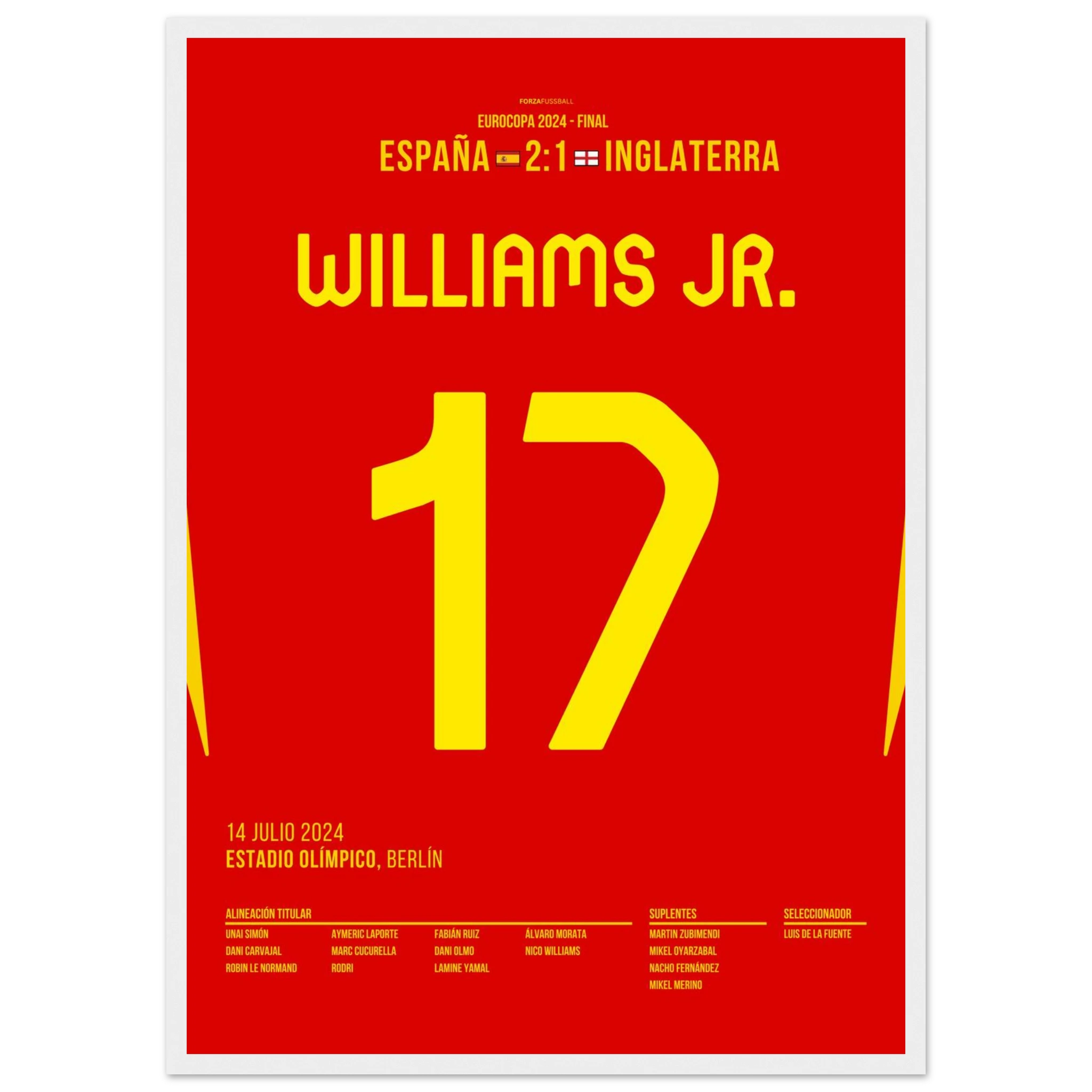 Nico Williams schießt Spanien Richtung EM Titel