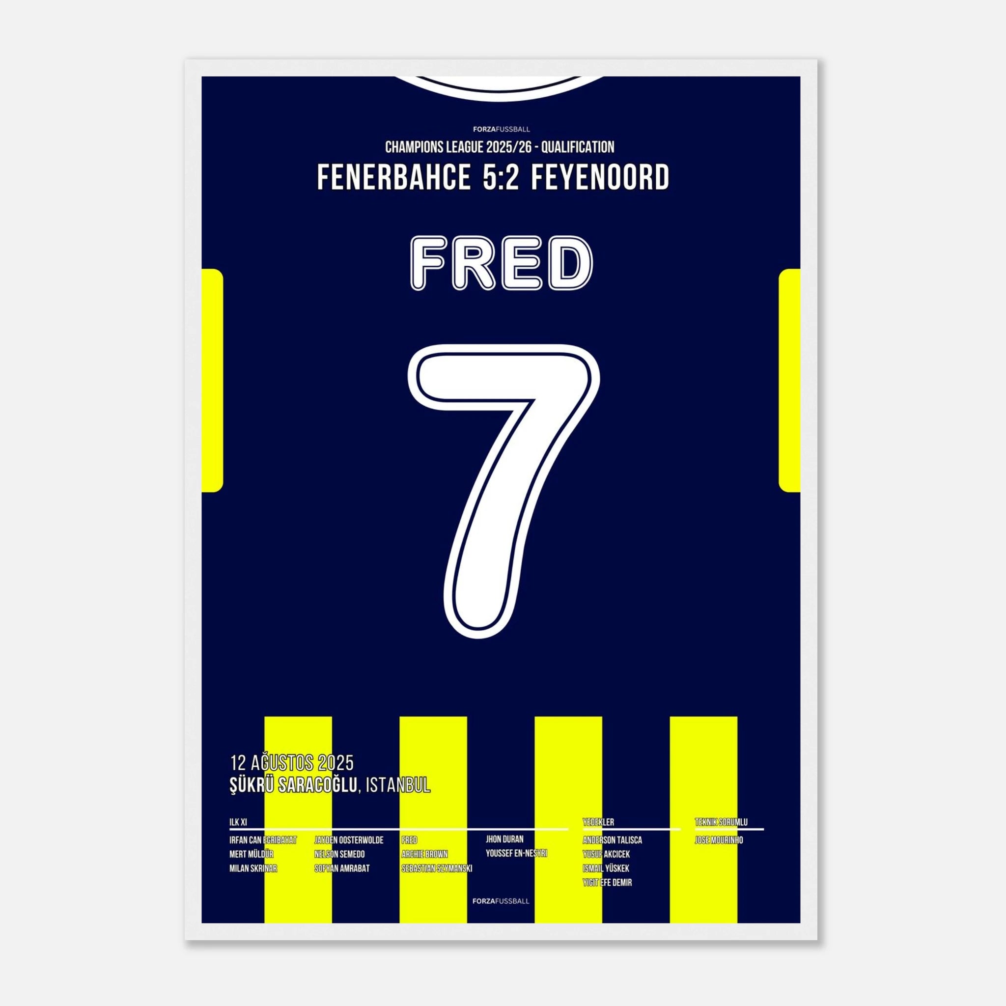Fred´s Traumtor gegen Feyenoord bringt Fener in die nächste Runde