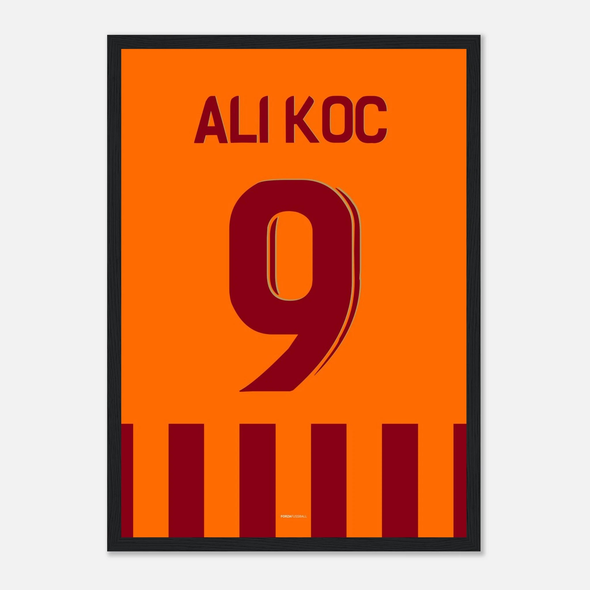 Mauro Icardi feiert Ali Koc Fußball Poster mit Rahmen
