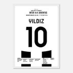 Kenan Yildiz mit 2 Toren beim 4:4 gegen Inter