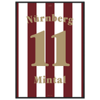 Marek Mintal - 125 Jahre FCN Fußball Poster mit Rahmen