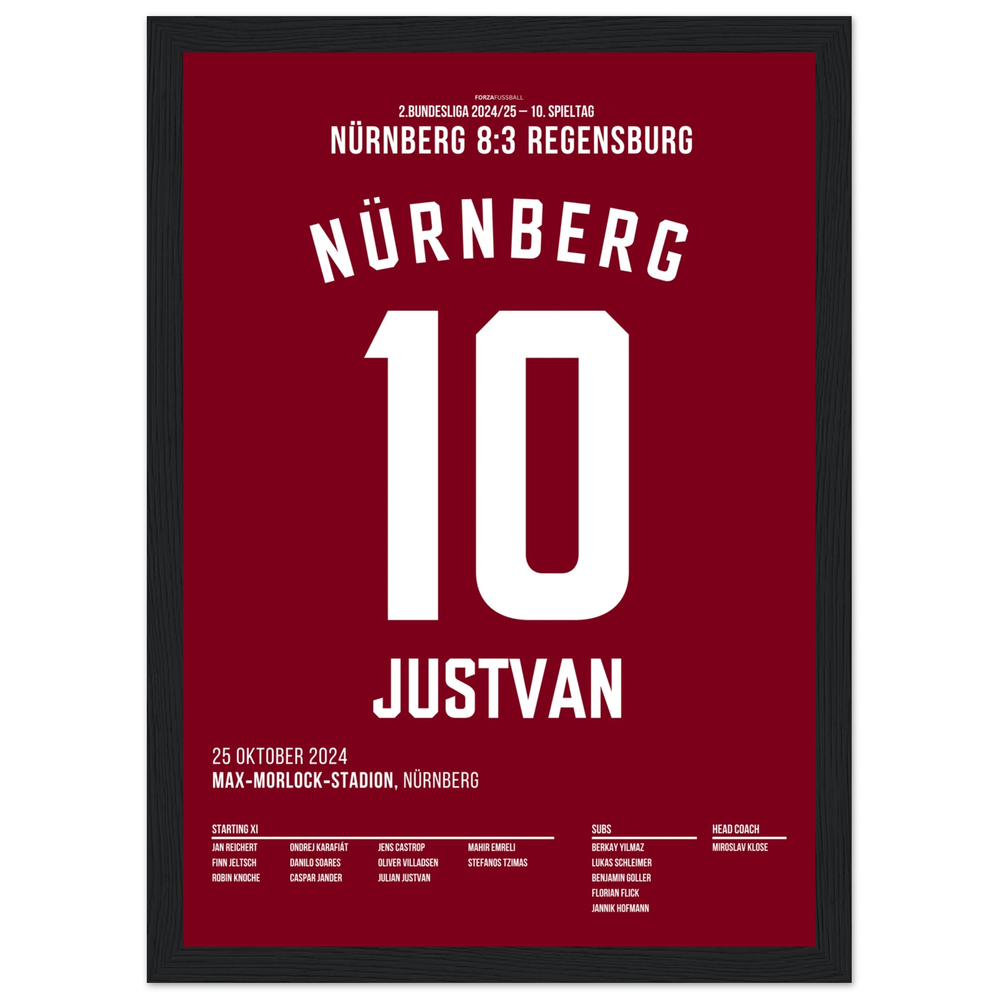 Justvan mit Hattrick beim 8:3 Sieg über Regensburg