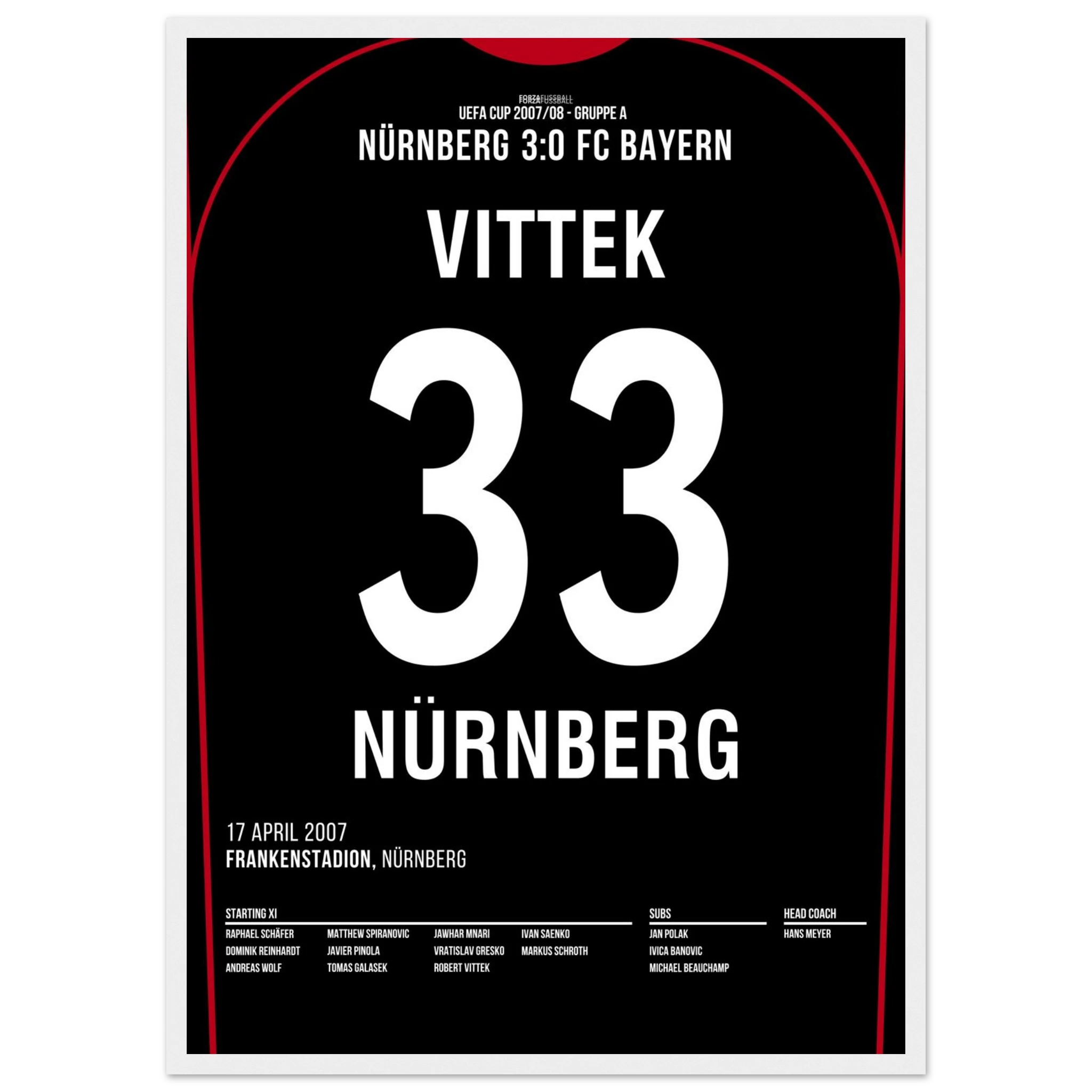 Robert Vittek war dabei! FCN 3 - Bayern 0
