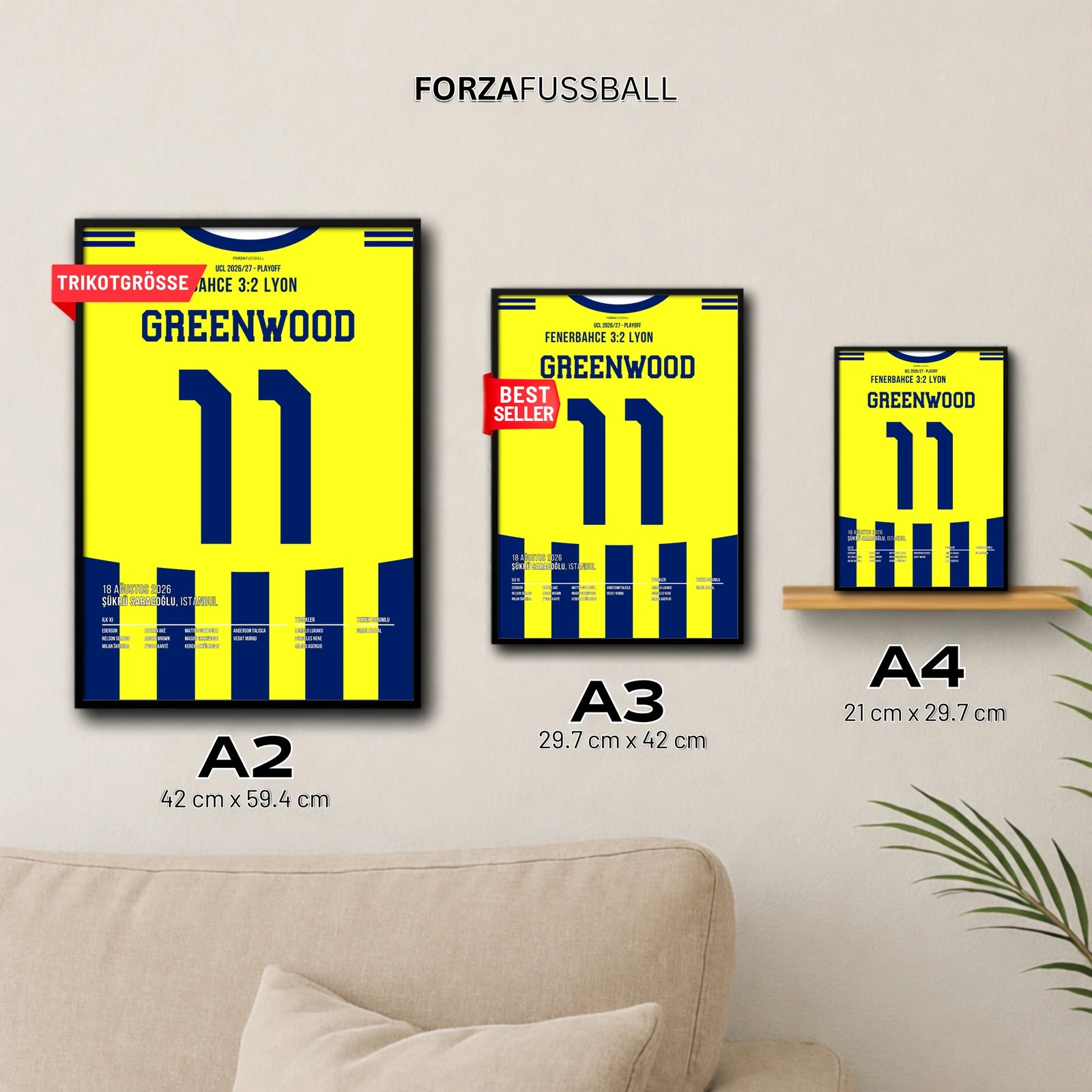 Greenwood Fener Poster in A2, A3 und A4