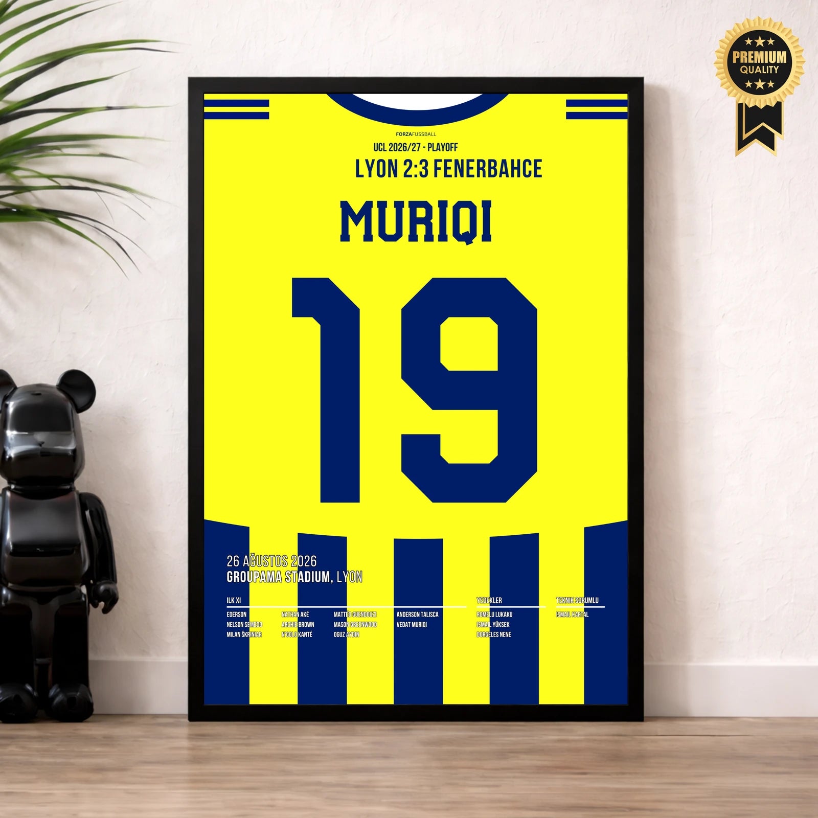 Muriqi Fener Poster im Wohnzimmer