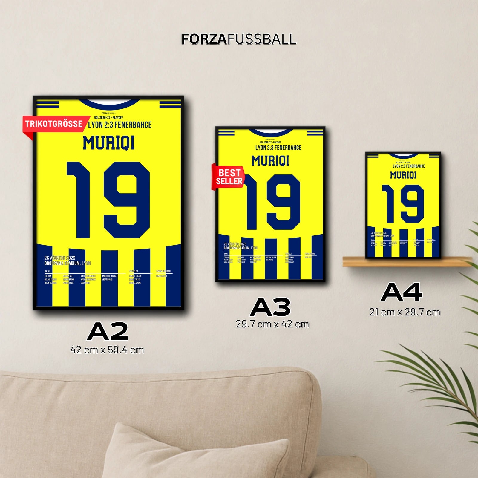 Muriqi Fener Poster in A2, A3 und A4