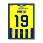 Muriqi Fener Poster – 2:3 in Lyon, schwarzer Rahmen