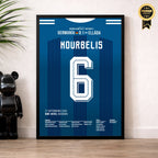 Kourbelis Griechenland Poster im Wohnzimmer