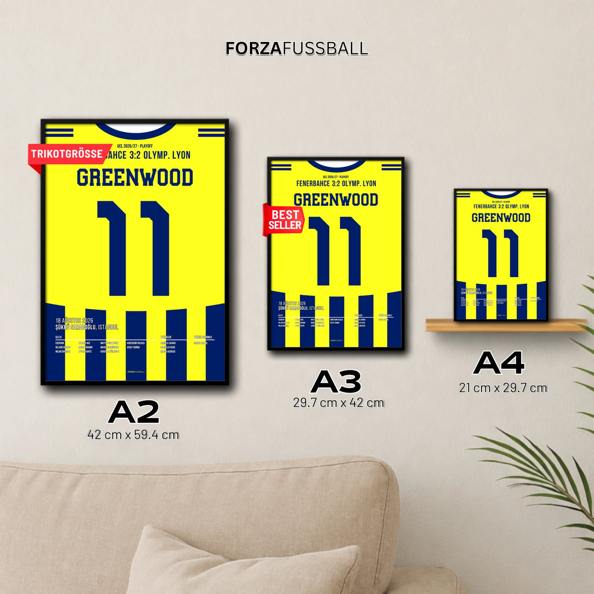 Greenwood Fener Poster in A2, A3 und A4