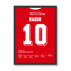 Haber 10 Poster im schwarzen Rahmen - Koeln 2:6 Kaiserslautern 1991