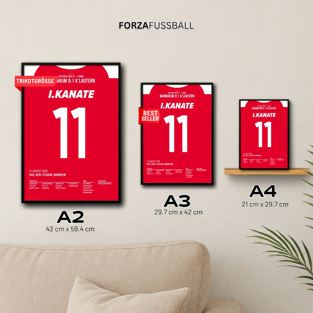 Kanate Kaiserslautern Poster in A2, A3 und A4