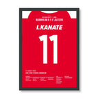 Kanate Kaiserslautern Poster mit schwarzem Rahmen