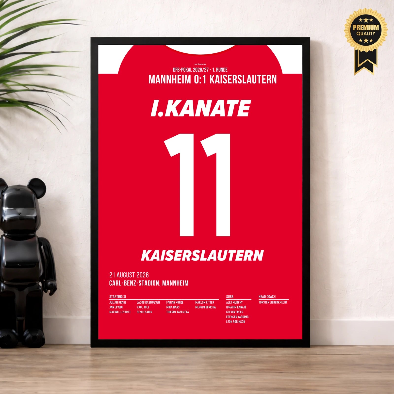 Kanate Kaiserslautern Poster im Wohnzimmer