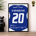Karagounis Griechenland Poster im Wohnzimmer