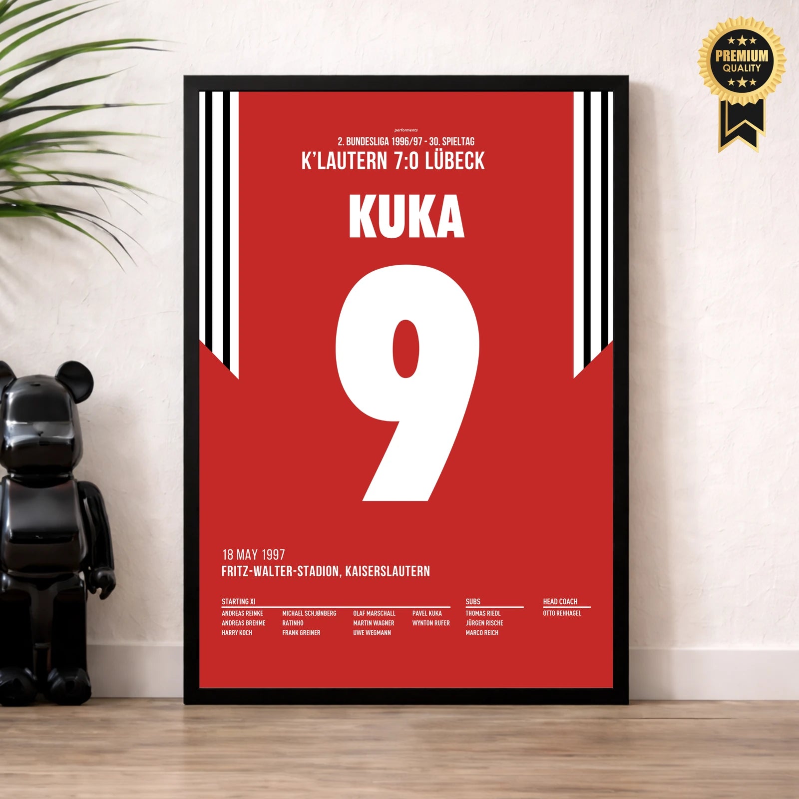 Kuka 9 Poster im Wohnzimmer